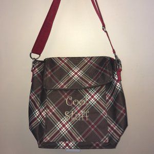 Thirty One plaid insulated tote